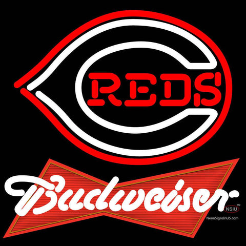 Budweiser Red Cincinnati Reds MLB Neon Sign  