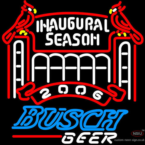 Busch  Cardinals Stadium Neon Beer Sign 