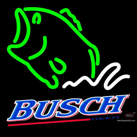 Busch Beer Bass Fish Neon Sign x 
