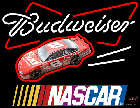 Budweiser With NASCAR Neon Sign 