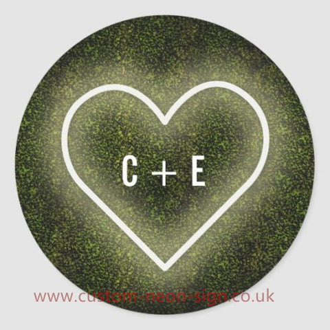 C And E Love Wedding Home Deco Neon Sign 