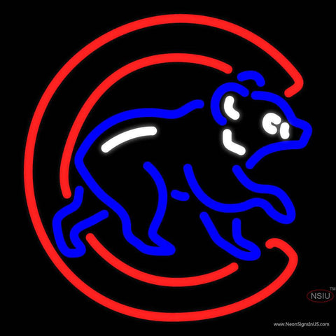 Chicago Cubs MLB Real Neon Glass Tube Neon Sign  x 