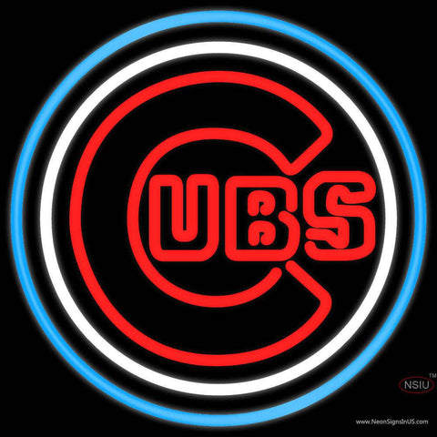 Chicago Cubs MLB Real Neon Glass Tube Neon Sign 