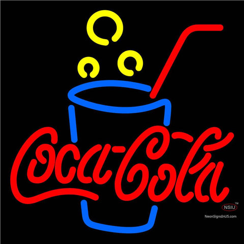 Coca Cola Neon Sign With Cock x