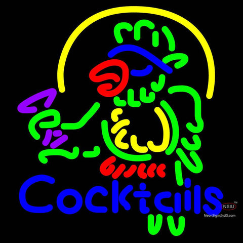 Cocktails Parrot Neon Beer Sign x 