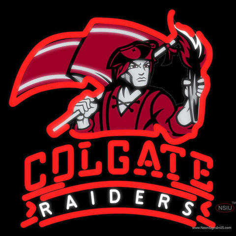 Colgate Raiders Real Neon Glass Tube Neon Sign x 