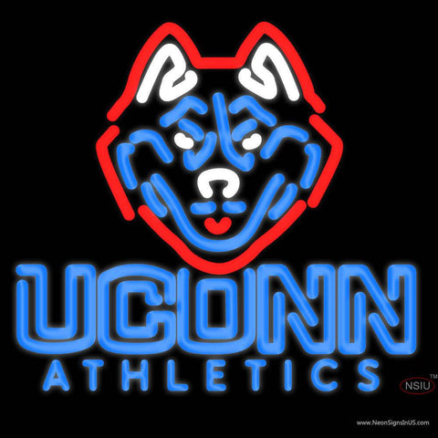 Connecticut Huskies Real Neon Glass Tube Neon Sign x 