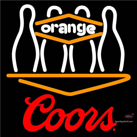 Coors Bowling Orang Neon Sign   x 