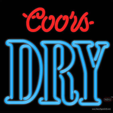 Coors Dry Neon Beer Sign x 