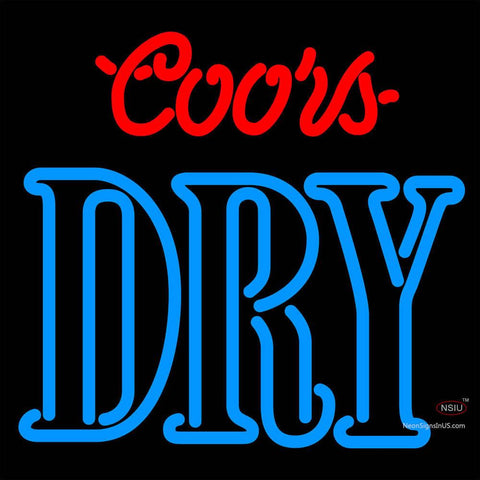 Coors Dry Neon Beer Sign x