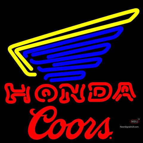 Coors Honda Motorcycle Gold Wing Neon Sign  7 x 