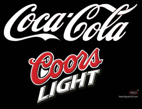 Coors Light Coca Cola White Sign  