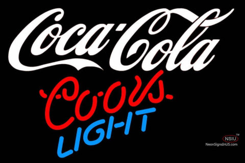 Coors Light Neon Coca Cola White Neon Sign  7