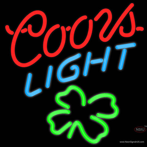 Coors Light Shamrock Neon Beer Sign x 