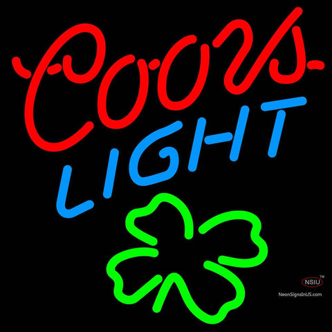 Coors Light Shamrock Neon Beer Sign x 