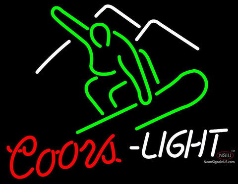 Coors Light Skier Neon sign
