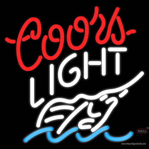 Coors Light Swordfish Neon Beer Sign x 