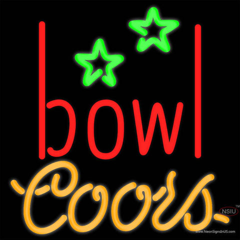 Coors Neon Bowling Alley Real Neon Glass Tube Neon Sign   x 