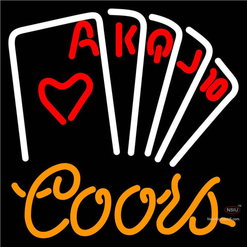 Coors Poker Series Neon Sign x 