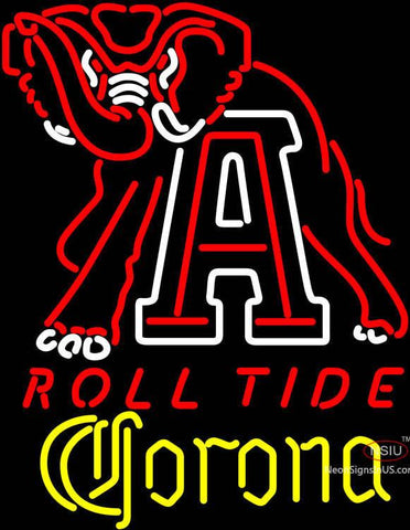 Corona Alabama Roll Tide Neon Sign 