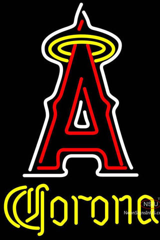 Corona Los Angeles Angels Of Anaheim MLB Neon Sign