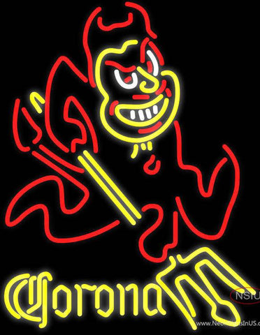 Corona Arizona State Sun Devils Real Neon Glass Tube Neon Sign ASU 