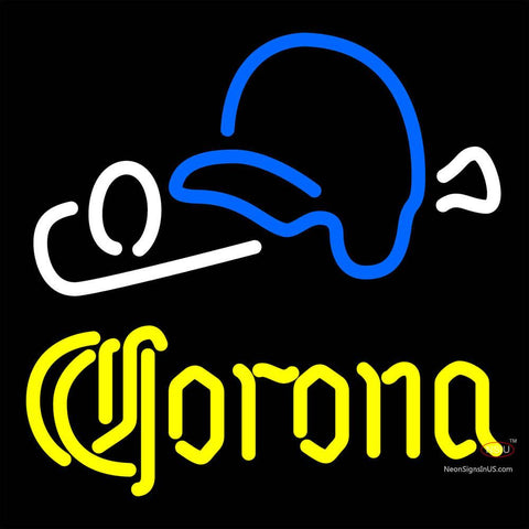 Corona Baseball Neon Beer Sign x 