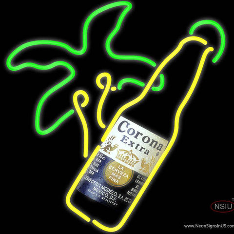 Corona Extra Palm Tree Bottle Neon Beer Sign x