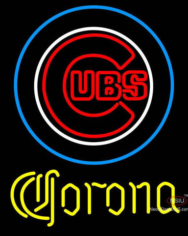 Corona Chicago Cubs MLB Neon Sign