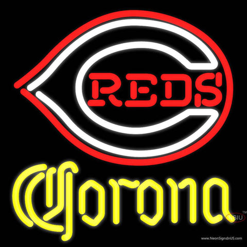 Corona Cincinnati Reds MLB Real Neon Glass Tube Neon Sign x 