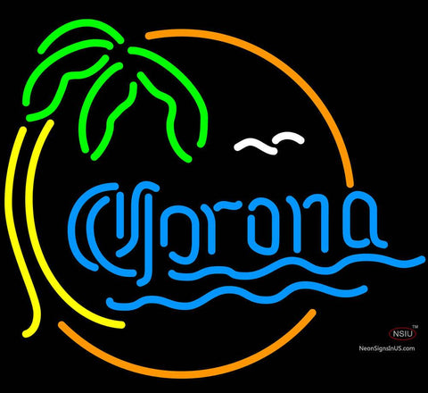 Corona Classic Palm Tree Neon Beer Signs 