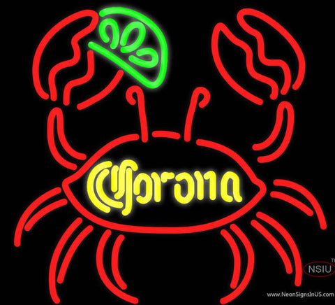 Corona Lime Crab Neon Beer Sign 