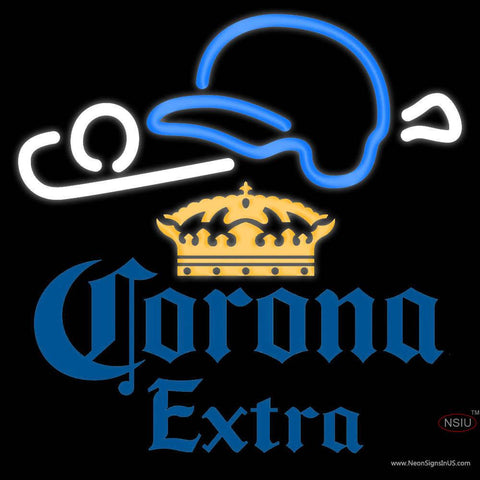 Corona Extra Baseball Real Neon Glass Tube Neon Sign  x 