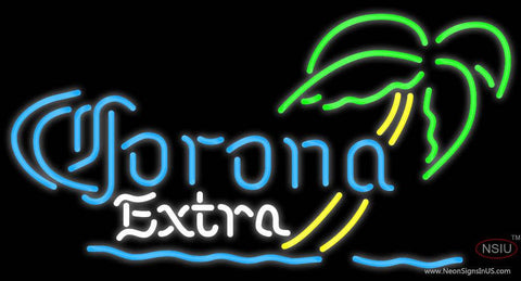 Corona Extra Mini Palm Tree Neon Beer Sign 