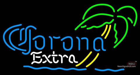 Corona Extra Mini Palm Tree Neon Beer Sign 
