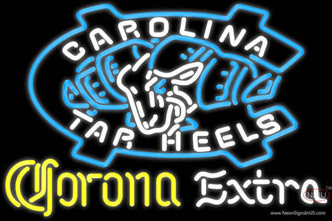Corona Extra Neon Unc North Carolina Tar Heels MLB Real Neon Glass Tube Neon Sign