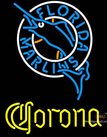 Corona Florida Marlins MLB Neon Sign 