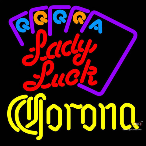 Corona Lady Luck Series Neon Sign x 