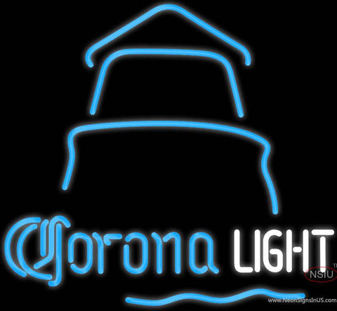 Corona Light Day Lighthouse Real Neon Glass Tube Neon Sign