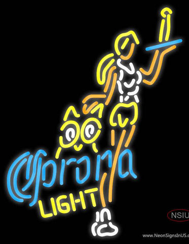 Corona Light Hooters Girls With Bottle Neon Beer Sign 