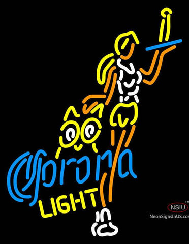 Corona Light Hooters Girls With Bottle Neon Beer Sign 