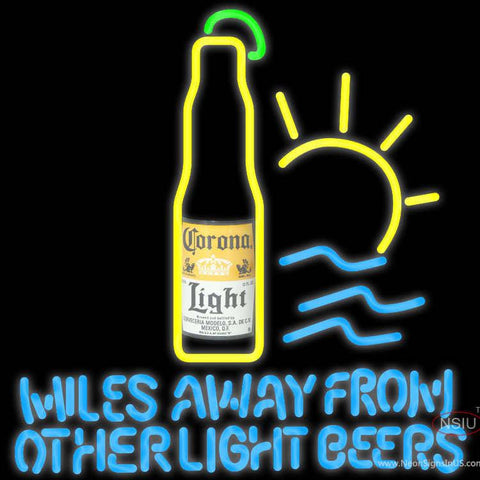 Corona Light Miles Away From Other Beers Neon Beer Sign x 