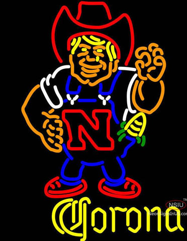 Corona Nebraska Cornhuskers Herby The Husker Neon Sign