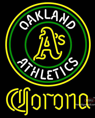 Corona Oakland Athletics MLB Neon Sign