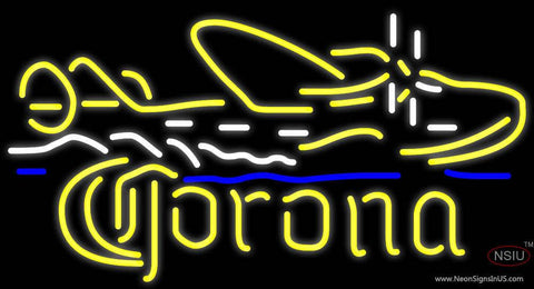 Corona Seaplane Neon Beer Signs