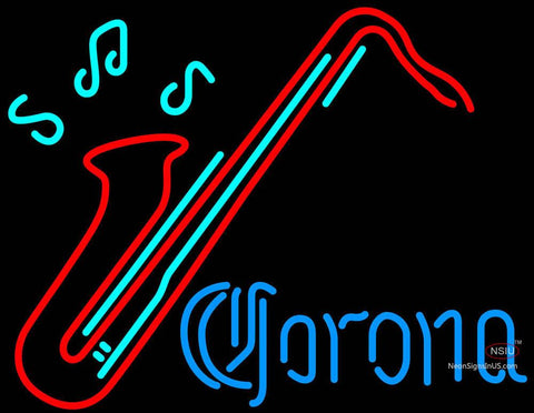 Corona Saxophone Neon Beer Sign