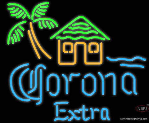 Corona Extra Tiki Hut Neon Beer Sign