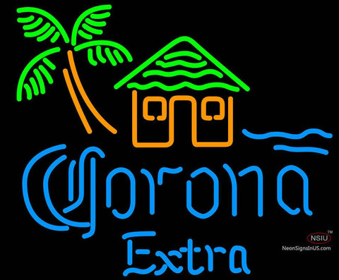 Corona Extra Tiki Hut Neon Beer Sign