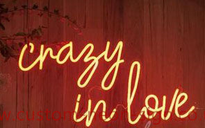 Crazy In Love Wedding Home Deco Neon Sign