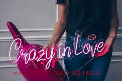 Crazy In Love Wedding Home Deco Neon Sign